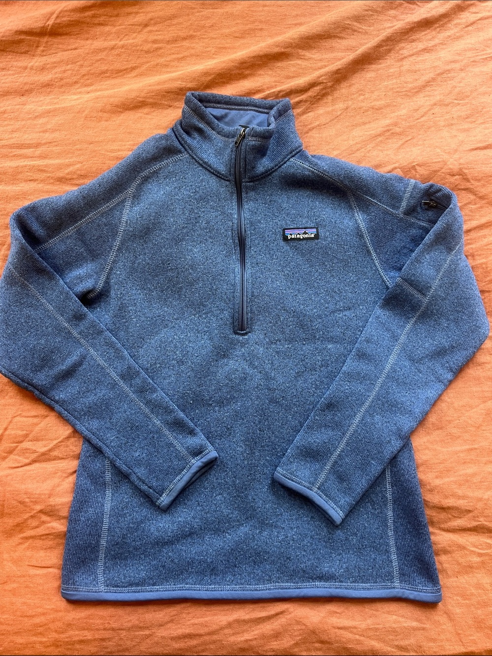 Patagonia Blue Half-Zip Fleece Pullover